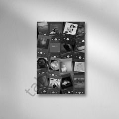 Müzik Albümü Retro Ahşap Poster