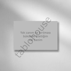 Yok Canım Ne Kırılması Retro Ahşap Poster