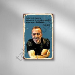 Haluk Levent Retro Ahşap Poster