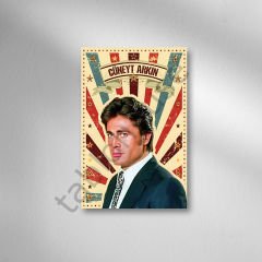 Cüneyt Arkın  Retro Ahşap Poster