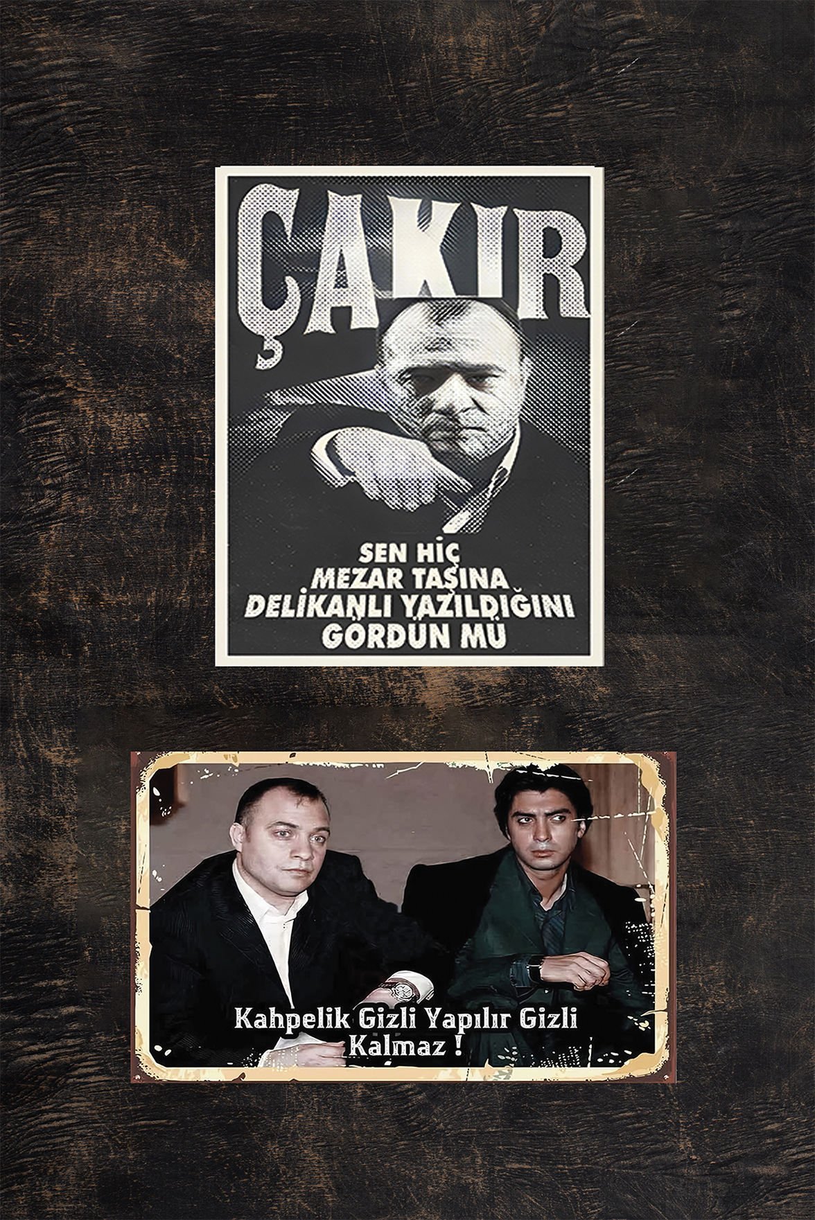 Süleyman Çakır Retro Ahşap Poster