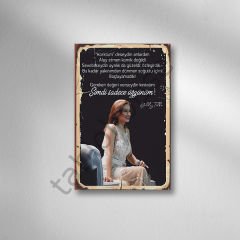 Yıldız Tilbe Retro Ahşap Poster