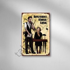 Tarkan ''Benzemez Kimse Sana'' Retro Ahşap Poster
