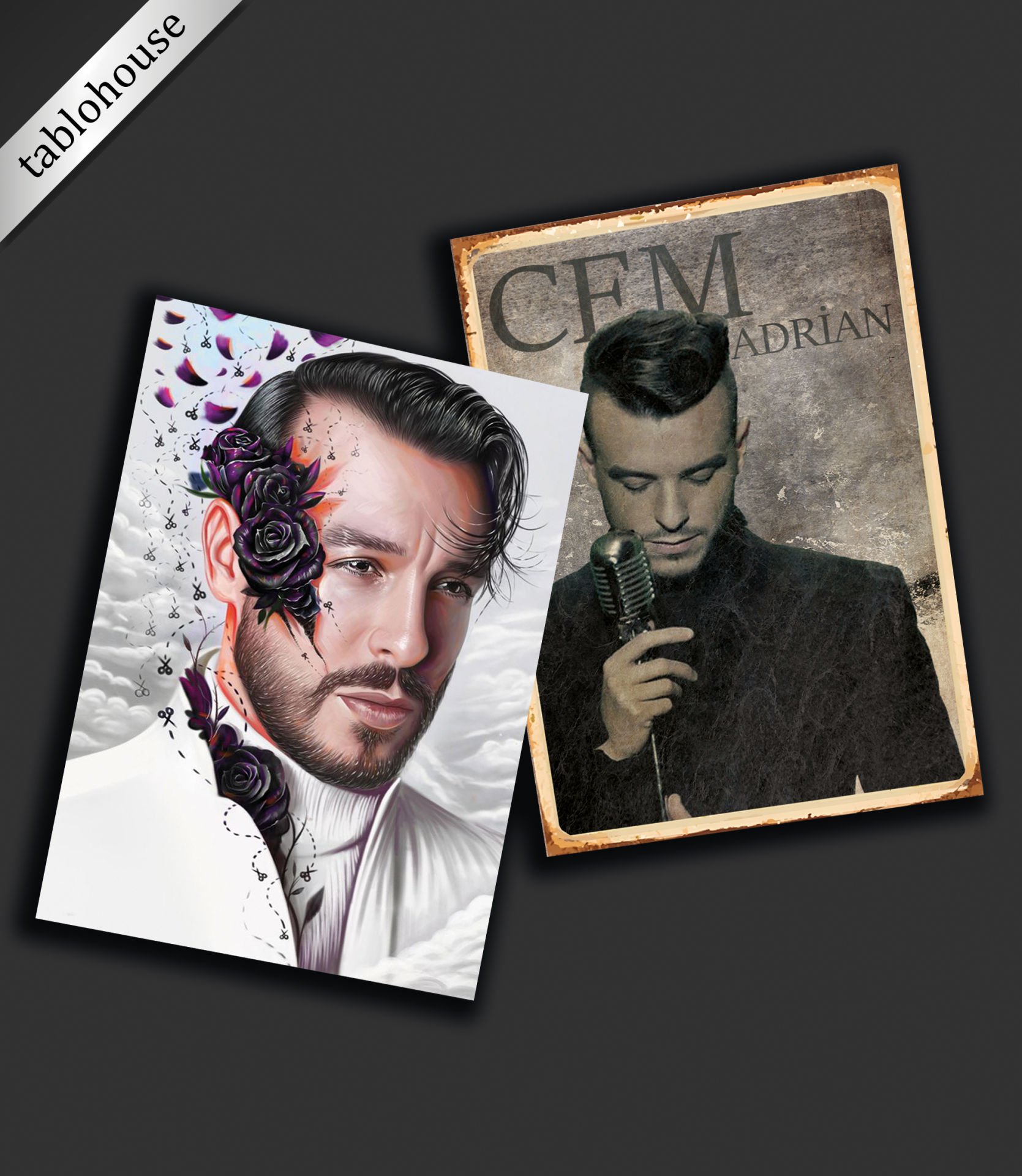Cem Adrian Retro Ahşap Poster