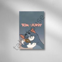 Tom ve Jerry Retro Ahşap Poster