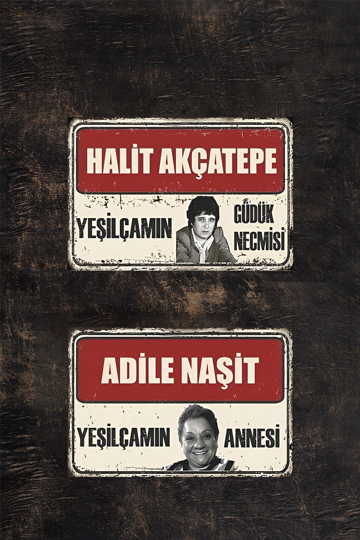 Yeşilçam Retro Ahşap Poster