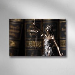 Bronz Themis Heykeli Tablo