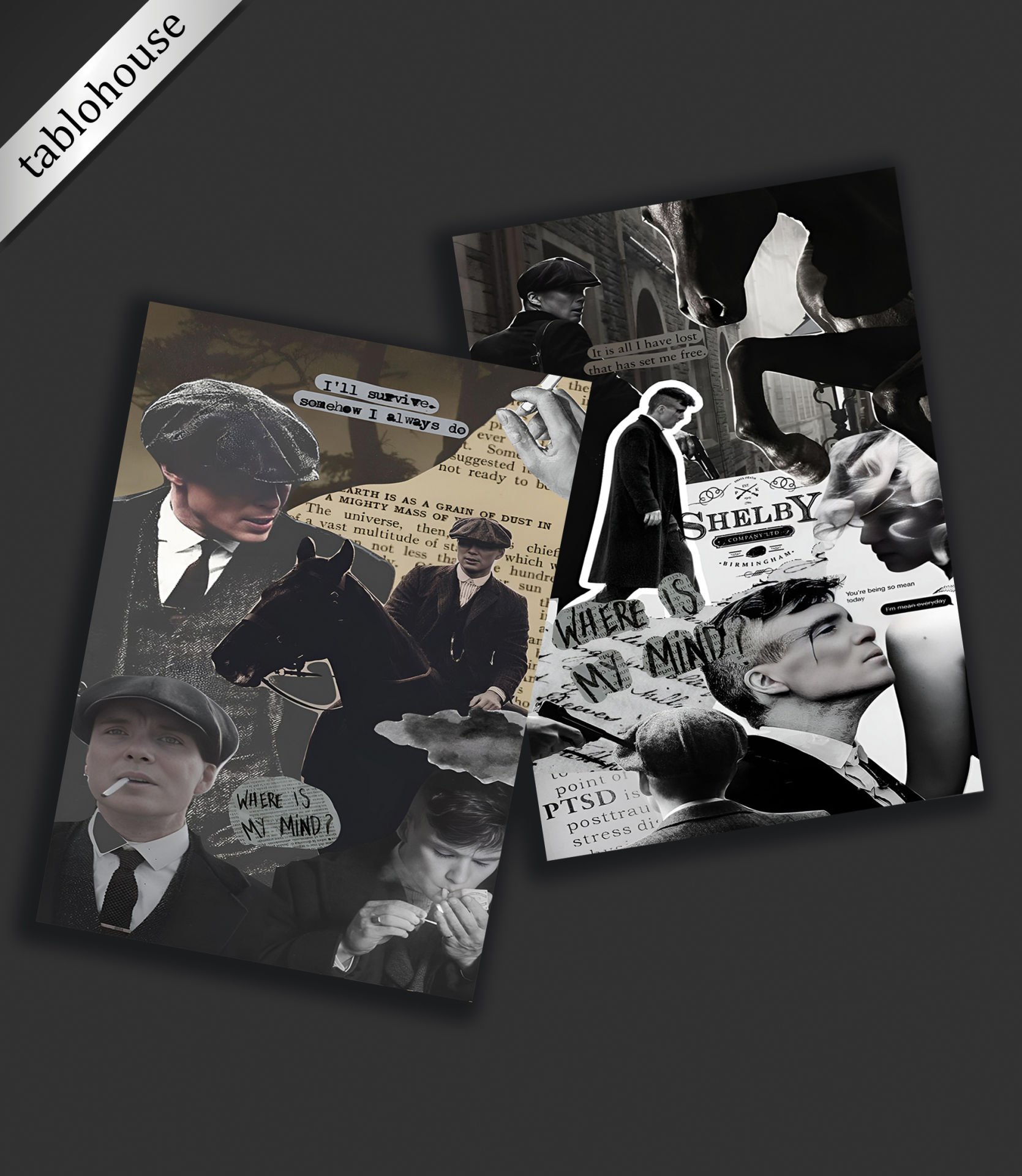 Thomas Shelby Ahşap Poster