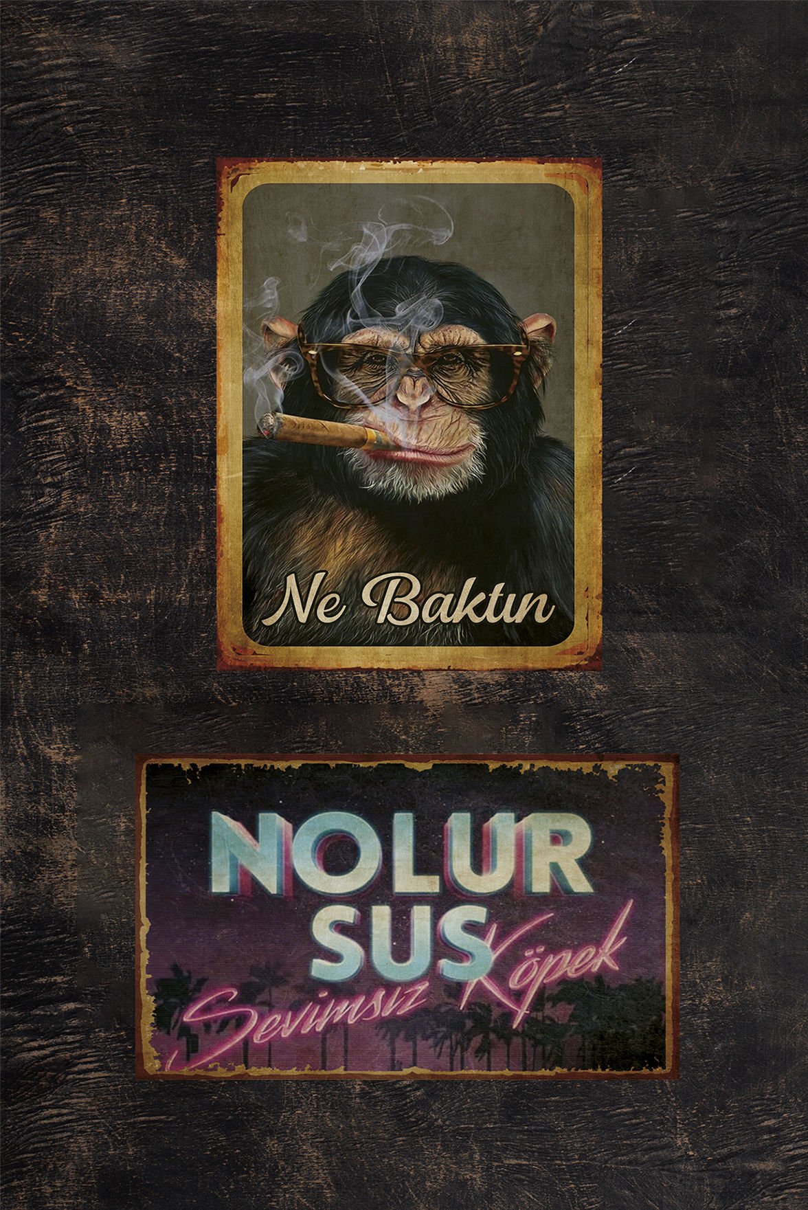 Komik Ahşap Poster