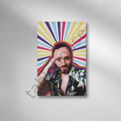 Cem Adrian Retro Ahşap Poster
