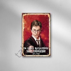 Harry Potter Retro Ahşap Poster