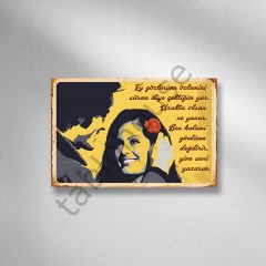 ''Retro Ahşap Poster