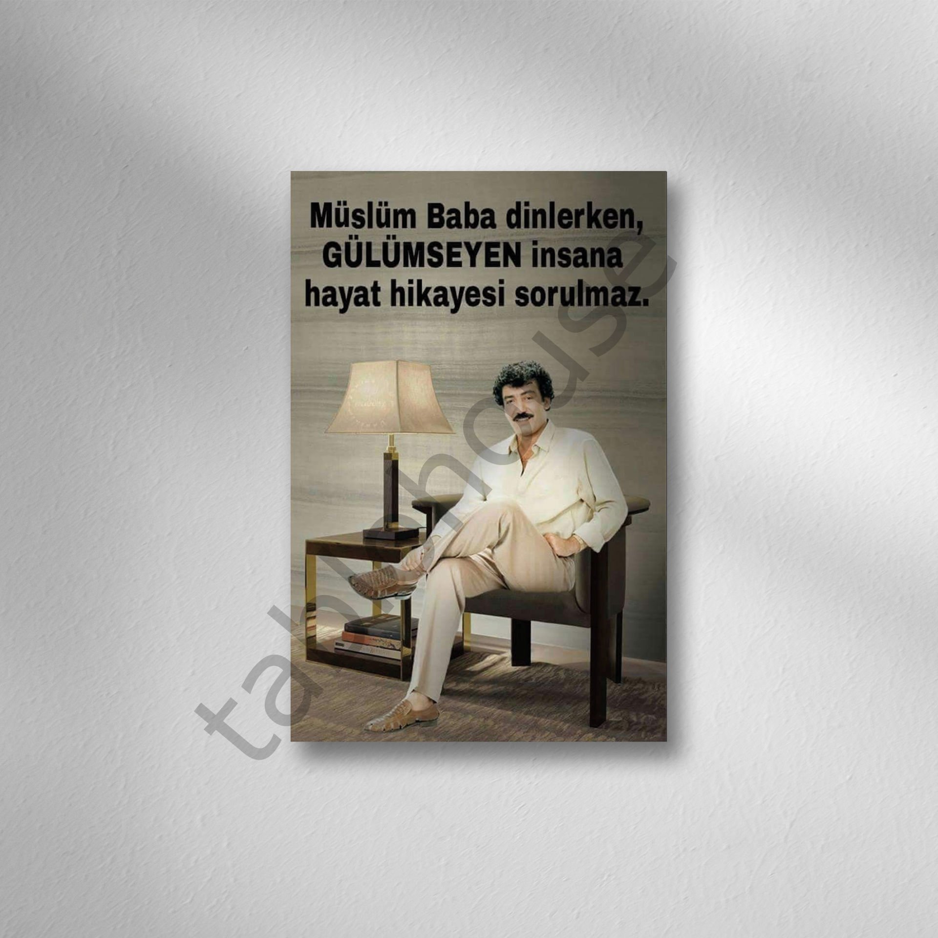 Müslüm Gürses Retro Ahşap Poster