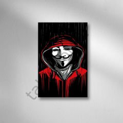 Vendetta Retro Ahşap Poster