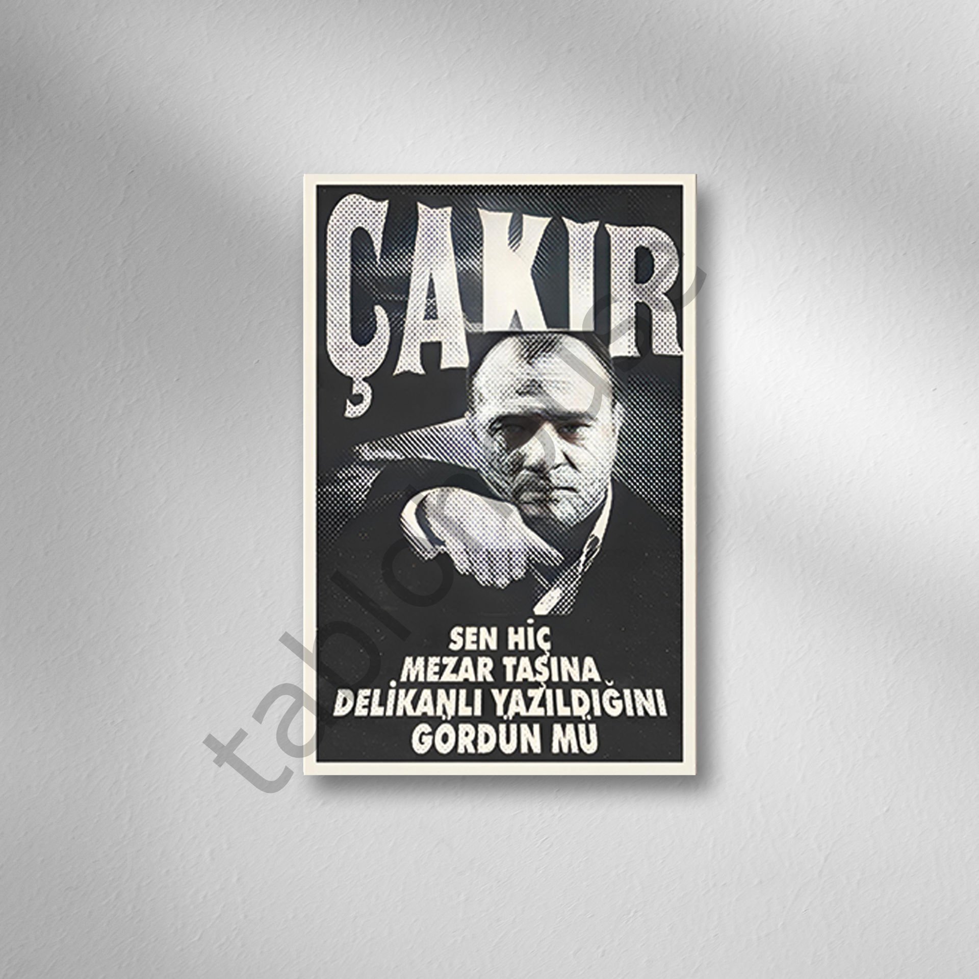 Süleyman ÇAKIR Retro Ahşap Poster