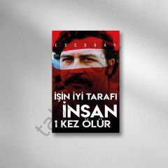 Pablo Escobar Retro Ahşap Poster
