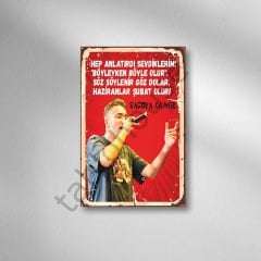 Sagopa Kajmer Retro Ahşap Poster