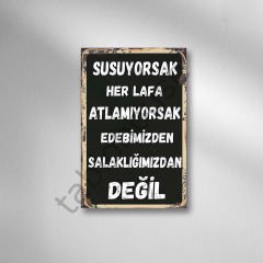 Retro Ahşap Poster