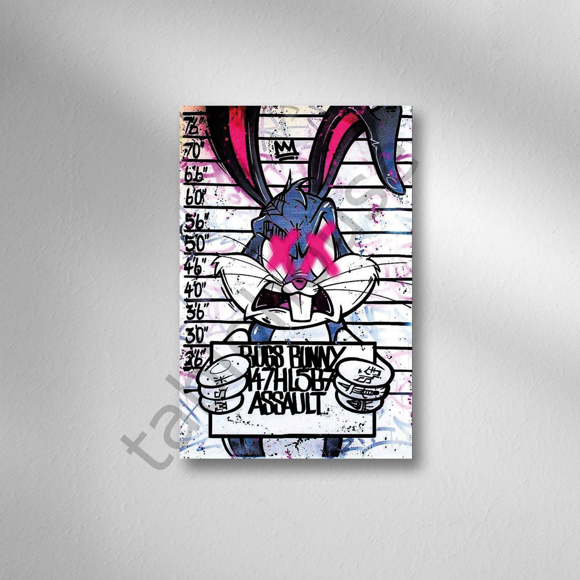 Bugs Bunny Retro Ahşap Poster