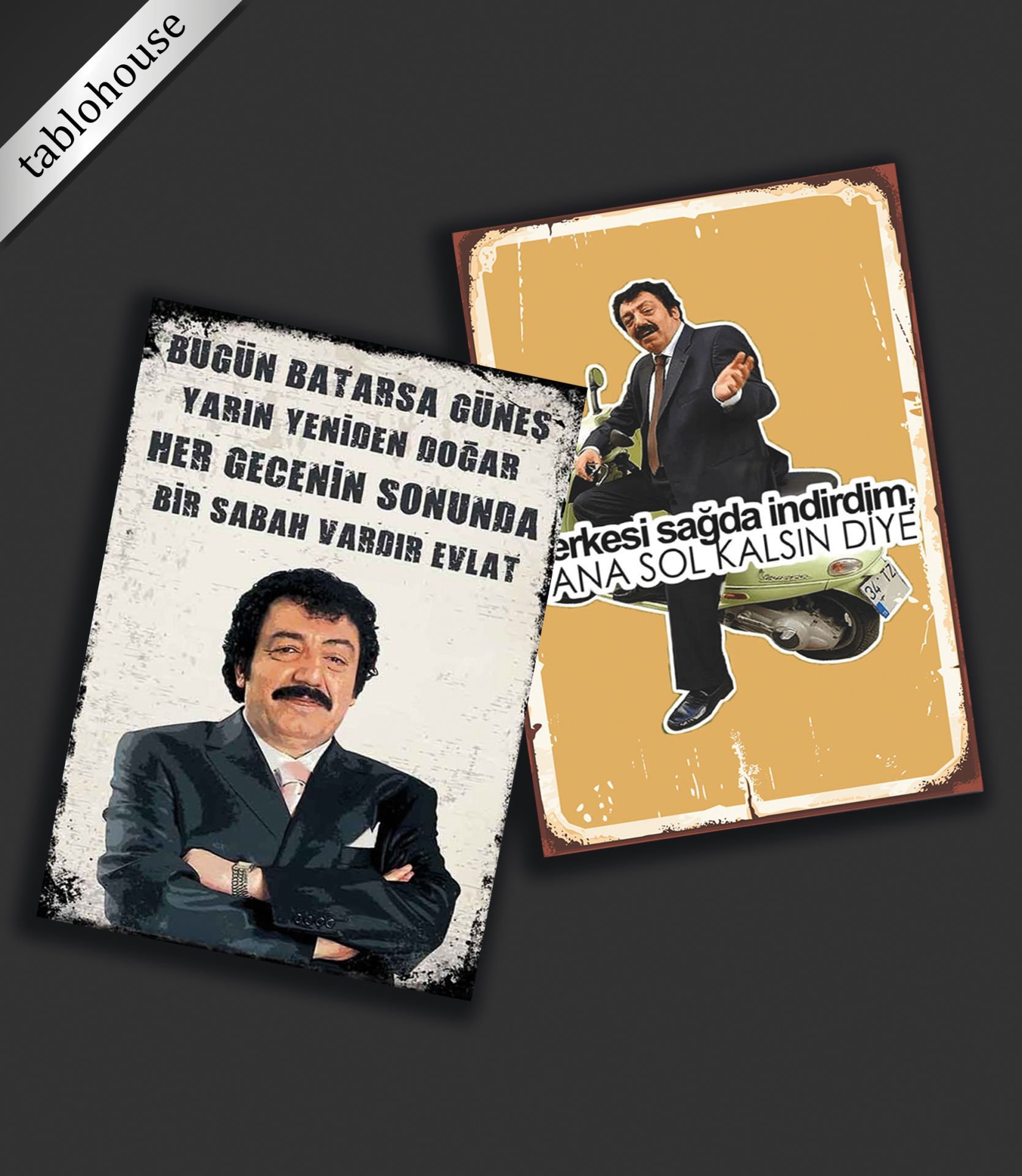 Müslüm Gürses Ahşap Poster