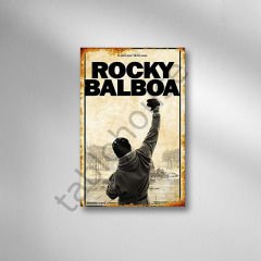Rocky Balboa  Retro Ahşap Poster
