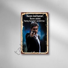 Polat Alemdar Retro Ahşap Poster