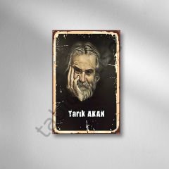 Tarık Akan Retro Ahşap Poster
