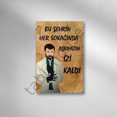 Azer Bülbül Retro Ahşap Poster
