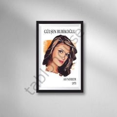 Gülşen Bubikoğlu Retro Ahşap Poster