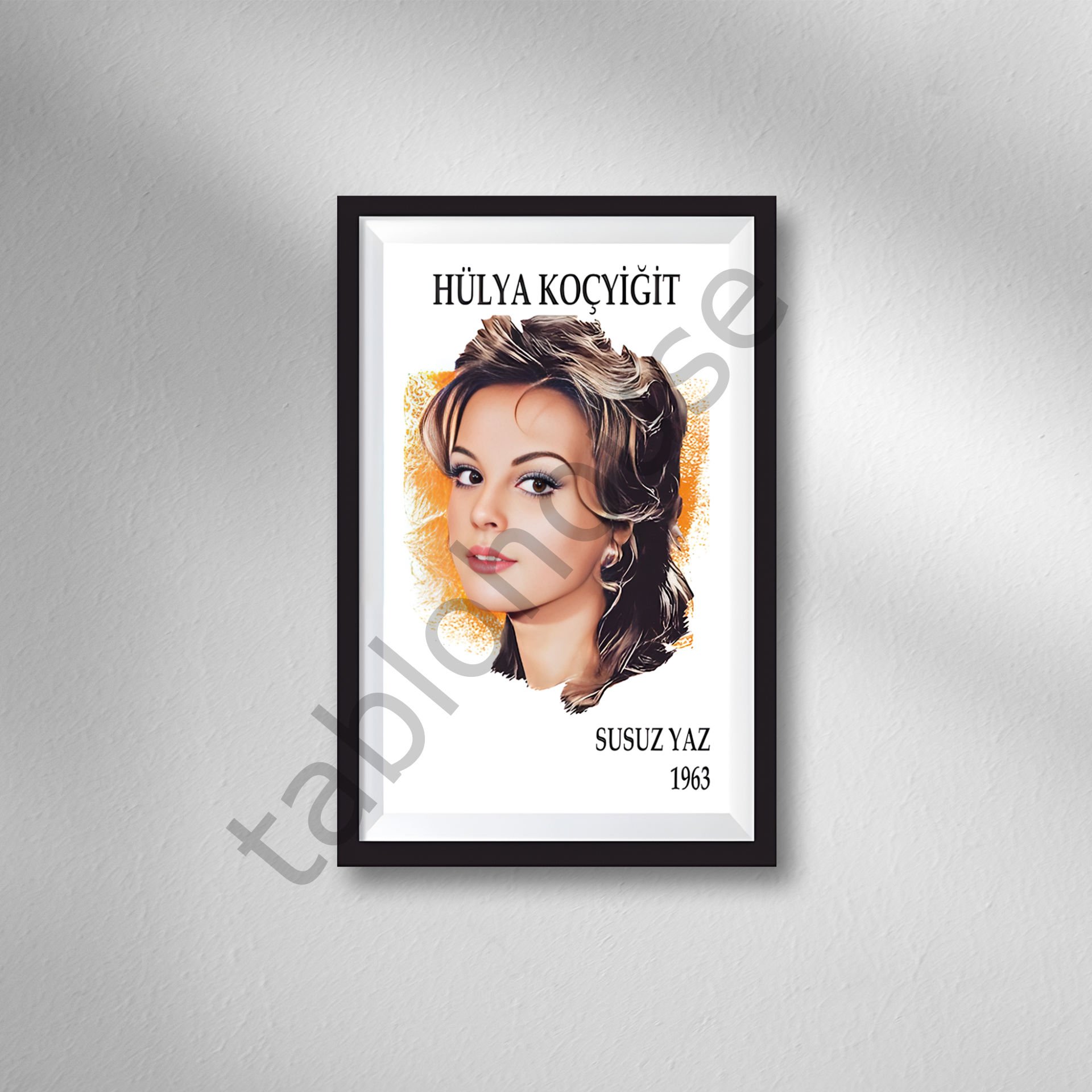 Hülya Koçyiğit Retro Ahşap Poster
