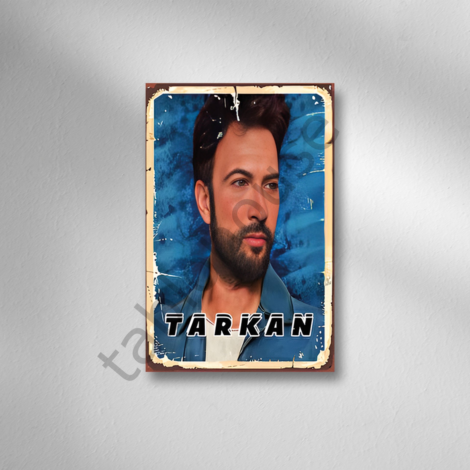 Tarkan Retro Ahşap Poster