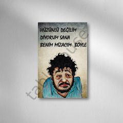 Benim Mizacım Böyle Retro Ahşap Poster