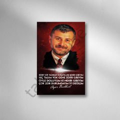 Azer Bülbül Retro Ahşap Poster