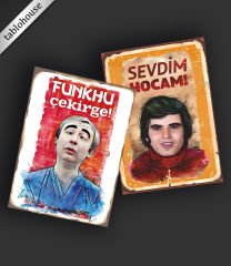 Yeşilçam Retro Ahşap Poster