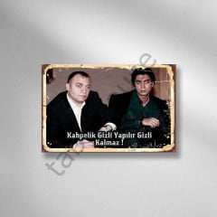 Polat Alemdar ve Çakır Retro Ahşap Poster