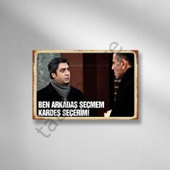 Polat Alemdar ve Memati Retro Ahşap Poster