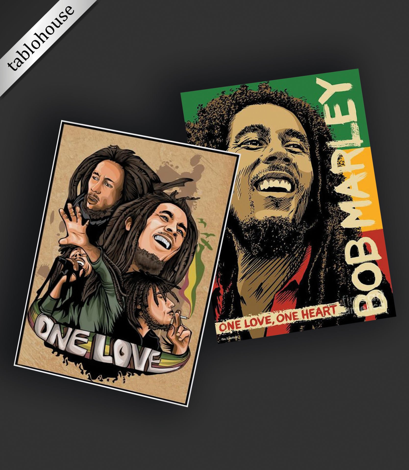 Bob Marley Retro Ahşap Poster