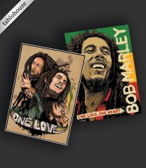 Bob Marley Retro Ahşap Poster