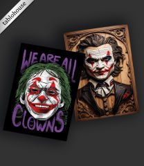 Joker Retro Ahşap Poster