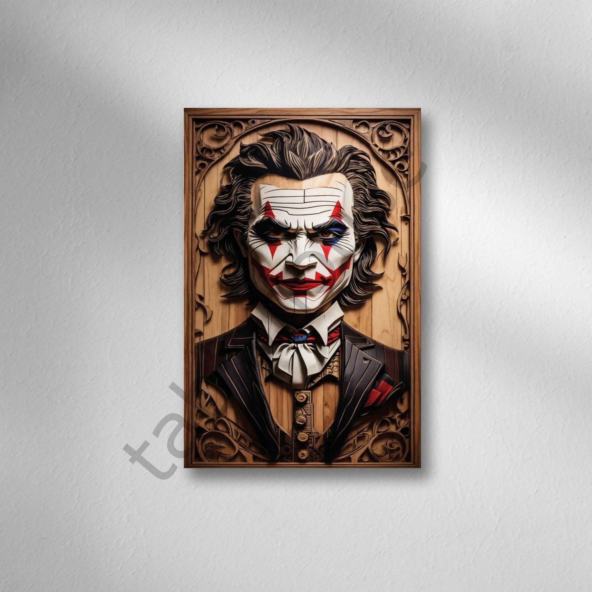 Joker  Retro Ahşap Poster