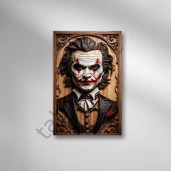 Joker  Retro Ahşap Poster
