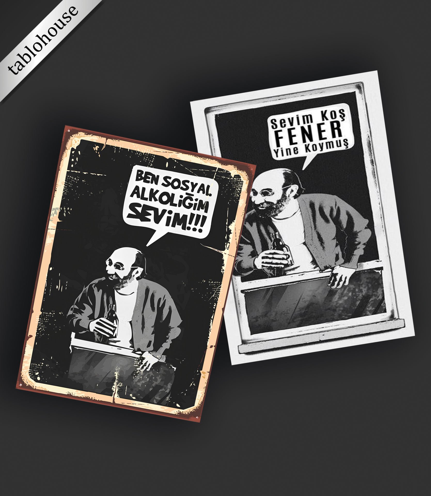 Retro Ahşap Poster