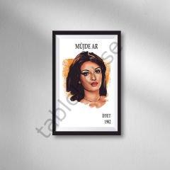 Müjde Ar Retro Ahşap Poster