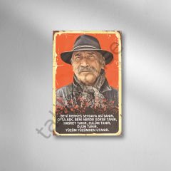 Ramiz Karaeski Retro Ahşap Poster