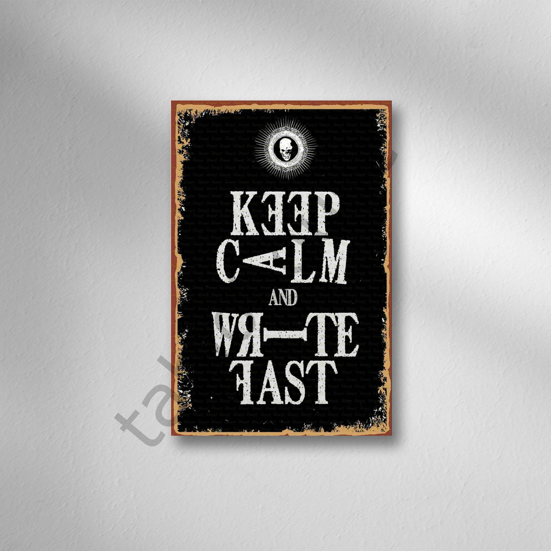 Retro Ahşap Poster