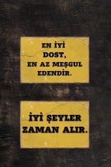 Retro Ahşap Poster