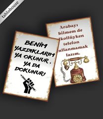 Retro Ahşap Poster