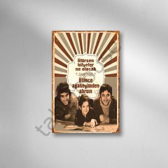 Yeşilçam Retro Ahşap Poster