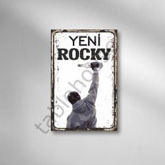 Yeni Rocky Retro Ahşap Poster