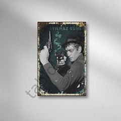 Yılmaz Güney Retro Ahşap Poster